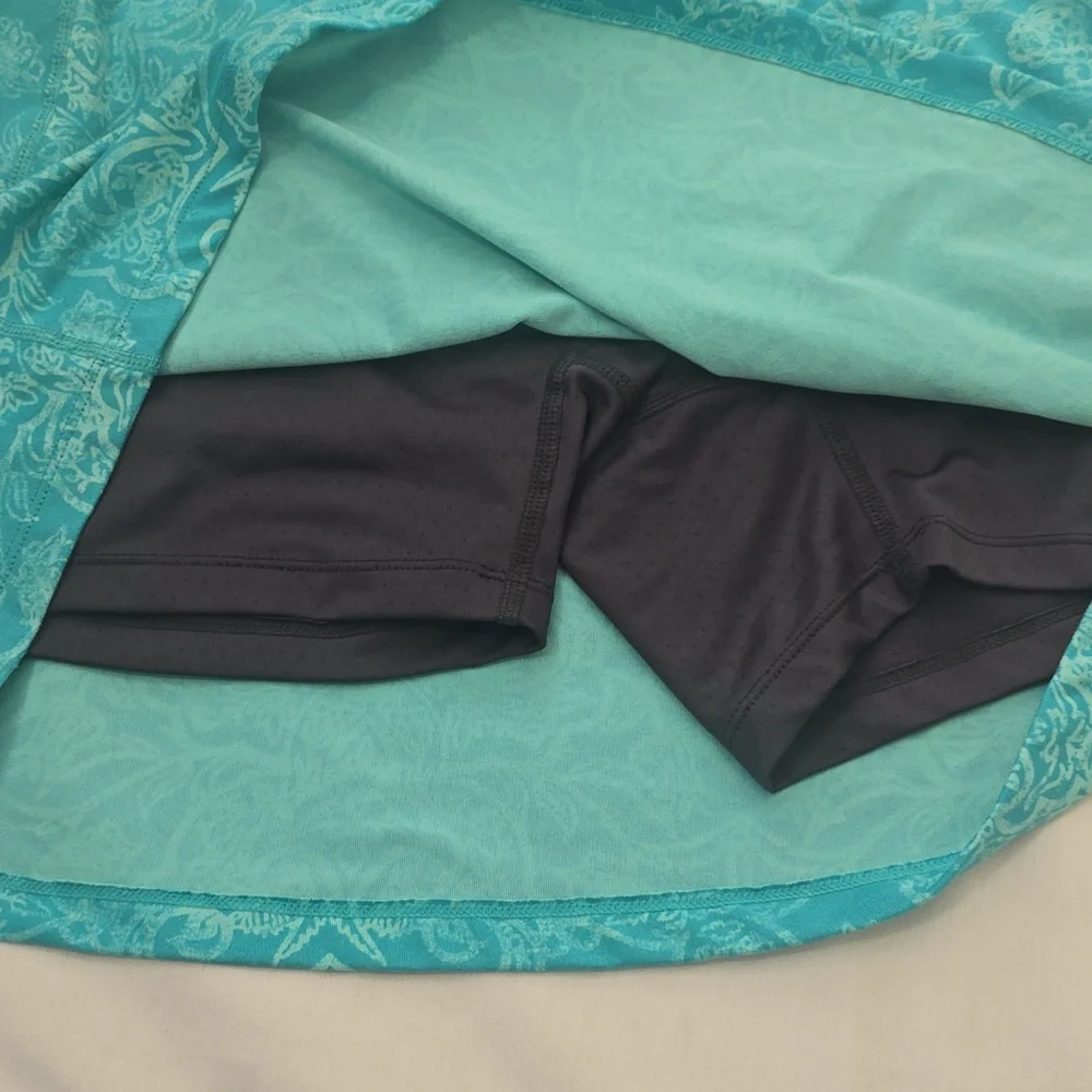 Title nine Turquoise Paisley Mini‎ Skirt S
